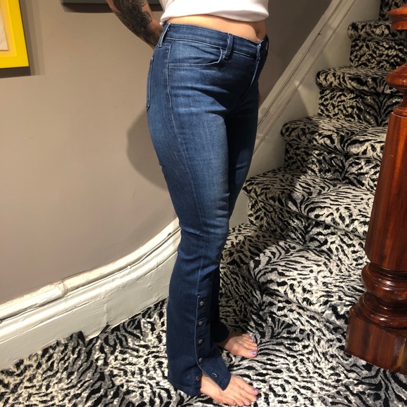 J Brand 27 Charlene Delight Flared Button Jeans - Picture 3 of 4